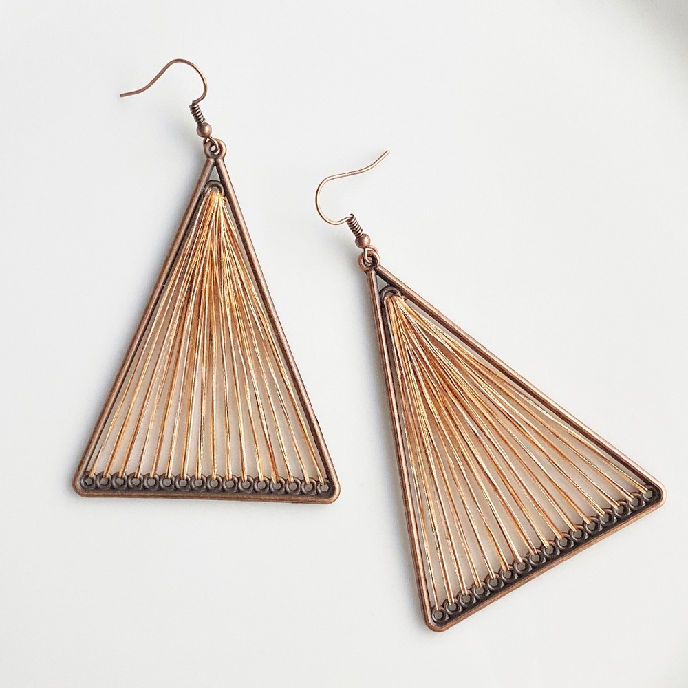 NEW "Giza" Triangle Earrings (Brown)